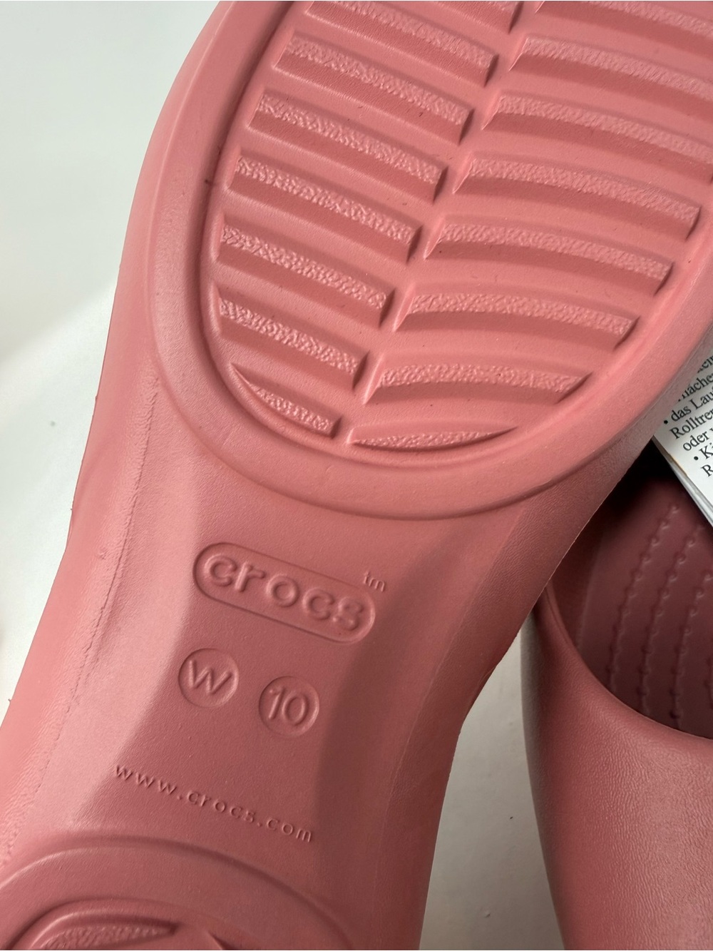 Crocs Women's Size 10 Sloane Square-Toe Flats Mauve Pink Slip-On - Picture 6 of 6